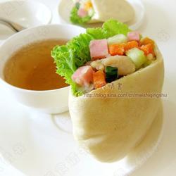 鸡肉沙拉口袋饼的做法[图]
