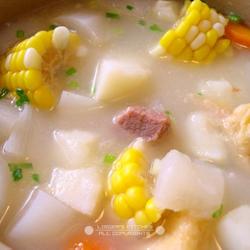 棒骨萝卜玉米汤的做法[图]