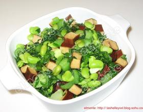 雪里蕻毛豆炒豆干