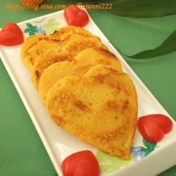 奶香爱心玉米煎饼的做法[图]