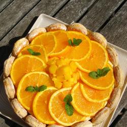 橙香芒果芝士蛋糕的做法[图]
