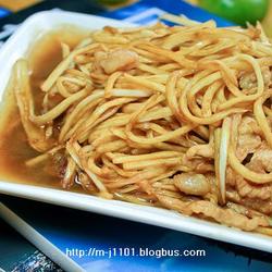 茭瓜炒肉丝的做法[图]