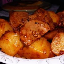 土豆烧素鸡的做法[图]