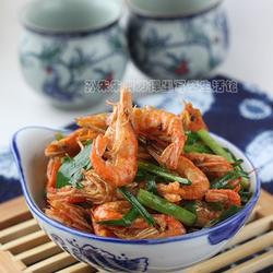 豉香江虾炒韭菜的做法[图]