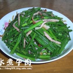 韭苔炒腊味的做法[图]