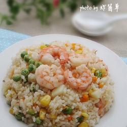 虾仁甜瓜炒饭的做法[图]