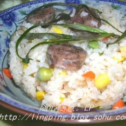 杂蔬腊肠焖饭的做法[图]