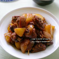 土豆卤鸭块的做法[图]