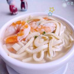 鲜虾干丝汤的做法[图]