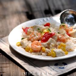 虾仁豆腐盖浇饭的做法[图]