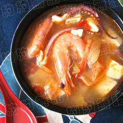 泡菜海鲜豆腐汤的做法[图]