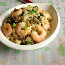雪菜虾仁炒饭的做法[图]