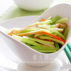 嫩芹炒香干的做法[图]