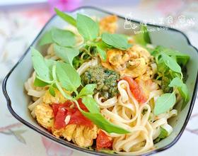 荆芥西红柿鸡蛋面[图]