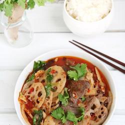 麻辣莲藕牛肉片的做法[图]