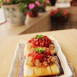 剁椒肉末蒸豆腐的做法[图]