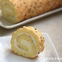 芝麻椰蓉蛋糕卷的做法[图]