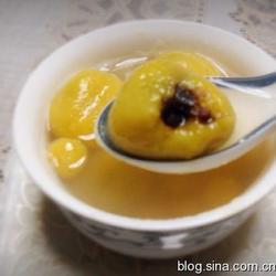 蜜豆南瓜汤圆的做法[图]