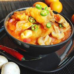 番茄蘑菇烧鱼块的做法[图]