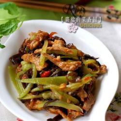 青笋炒肉丝的做法[图]