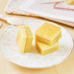 杏仁乳酪双层蛋糕块的做法[图]