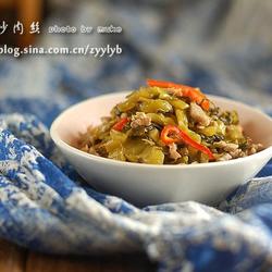 酸菜炒肉丝的做法[图]