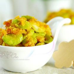 咸蛋黄焗双豆的做法[图]