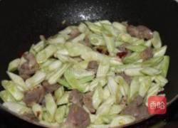 肉炒芸豆的做法图解4