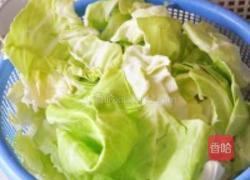 海米卷心菜的做法图解3