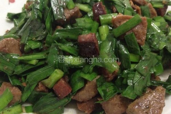 韭菜炒麻辣香肠