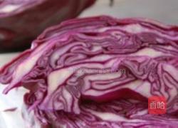 甜酸紫甘蓝的做法图解1