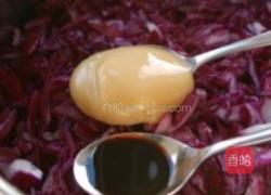 甜酸紫甘蓝的做法图解2