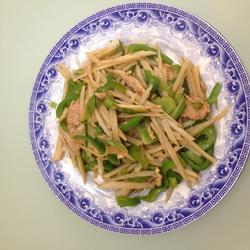 莲藕青椒炒肉片的做法[图]