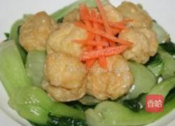油菜烧豆泡的做法图解4