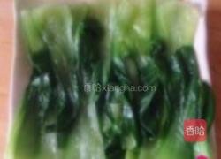 肉丸油菜的做法图解2