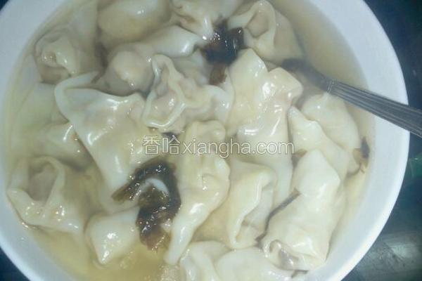 满口香馄饨…