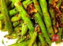 橄榄菜肉末四季豆的做法图解1