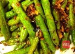 橄榄菜肉末四季豆的做法图解3