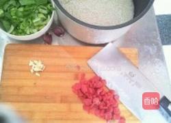 油菜腊肠菜饭的做法图解3