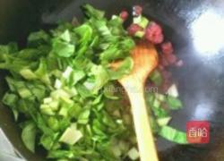 油菜腊肠菜饭的做法图解6