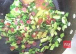 油菜腊肠菜饭的做法图解7