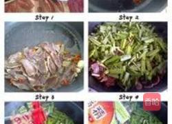 腊猪舌炒韭菜的做法图解1