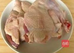 老鹅炖卤干的做法图解1