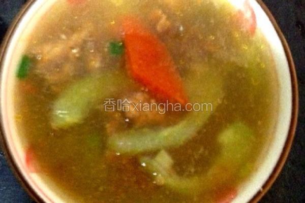 忘不了的家乡味青瓜肉羹汤