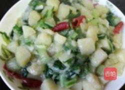 小白菜熬土豆的做法图解9