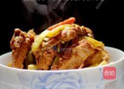 家常排骨炖豆角的做法图解6