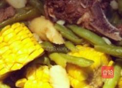 玉米山药芸豆炖排骨的做法图解7