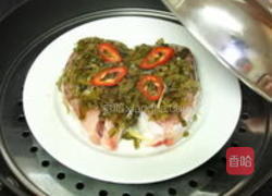 雪菜蒸鲩鱼的做法图解3