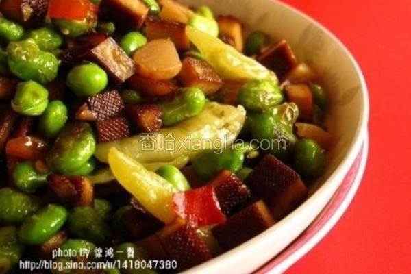 萝卜干炒毛豆