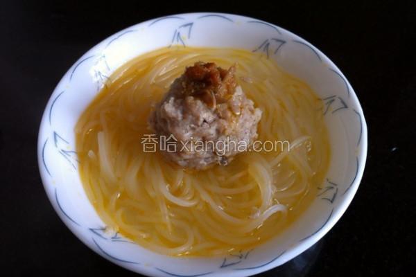 蟹粉肉丸蒸粉丝